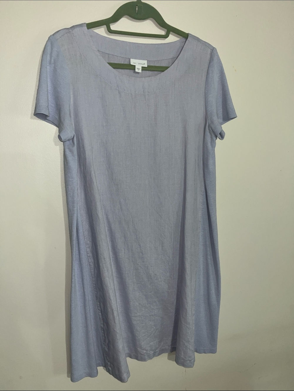 J. Jill Light Lavender Short-Sleeve Midi Dress